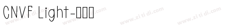 CNVF Light字体转换